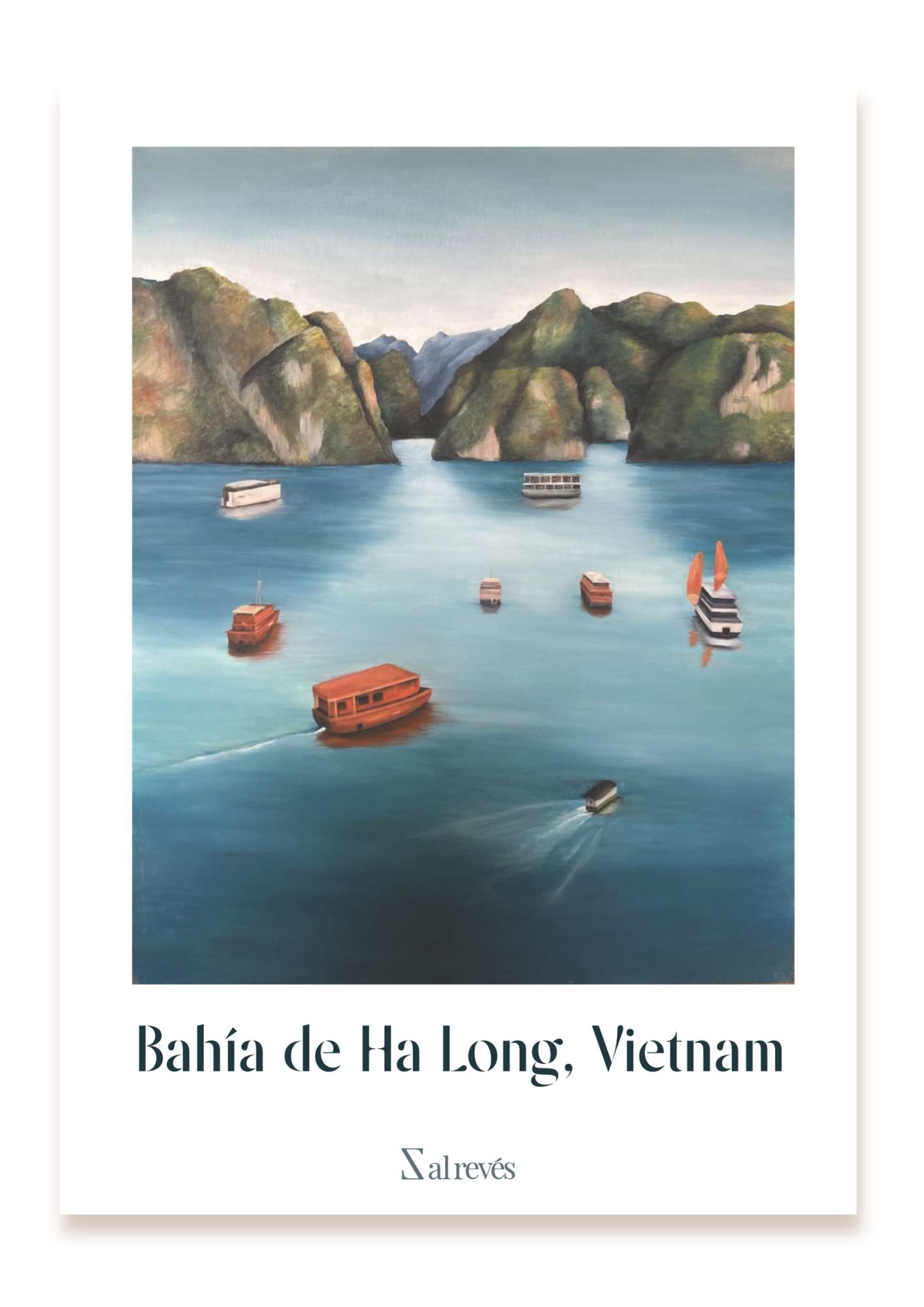 Lámina de la bahía de Ha Long, Vietnam