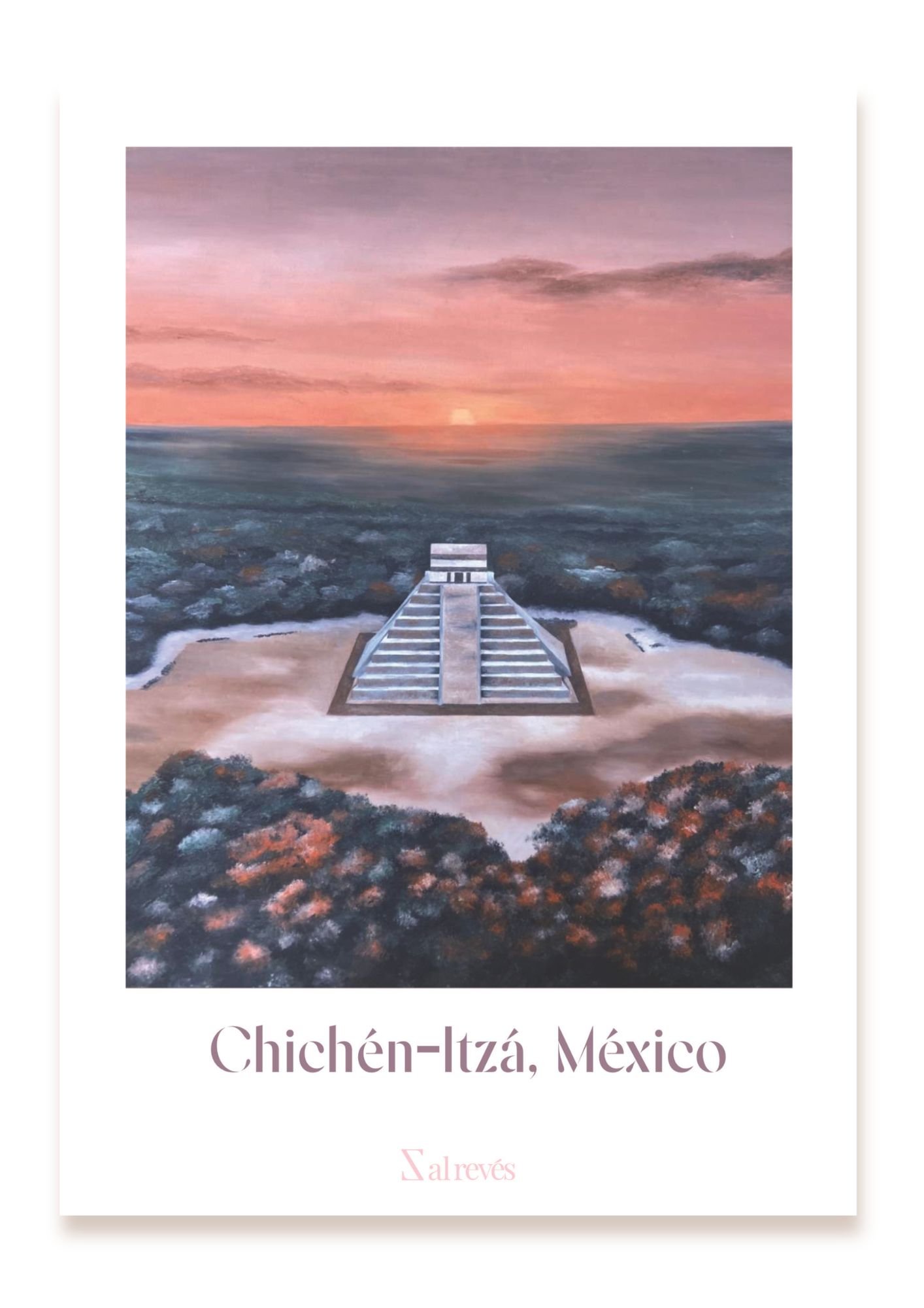 Lámina de Chichén-Itzá, México