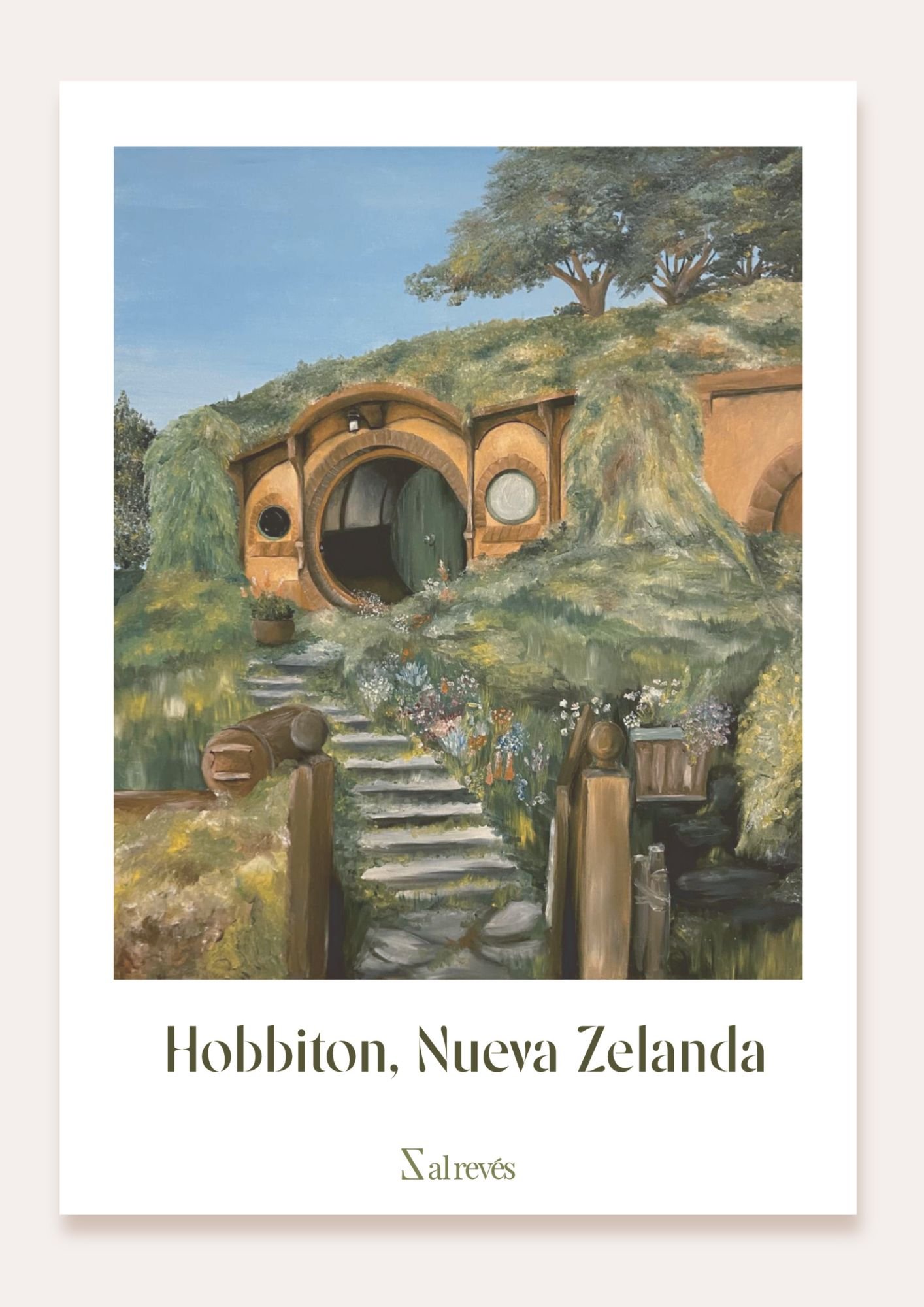 Lámina de Hobbiton, Nueva Zelanda